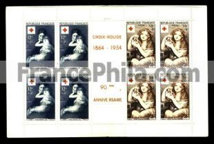 France Booklet Red Cross 1954