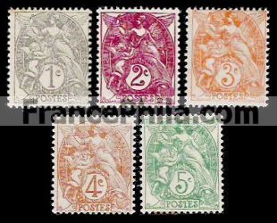 France stamp Yv. 107/111
