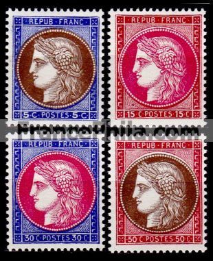 France stamp Yv. 348/351