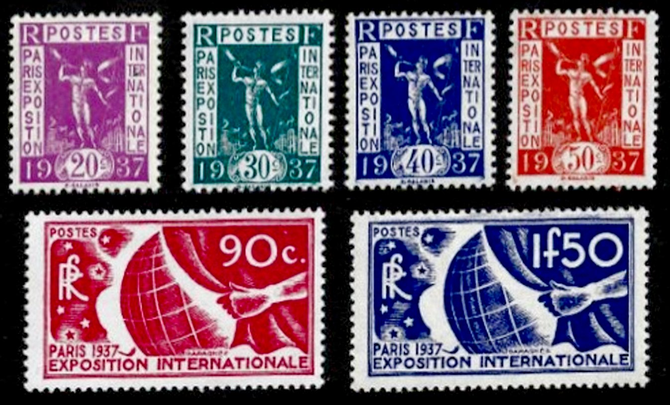 France stamp Yv. 322/327