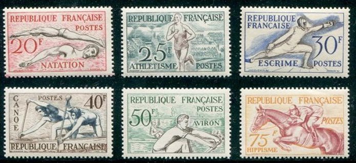 France stamp Yv. 960/965