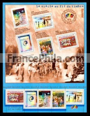 France Block Yv. 32 - Societe