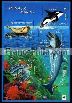 France Yvert Bloc Feuillet 48 - Faune marine